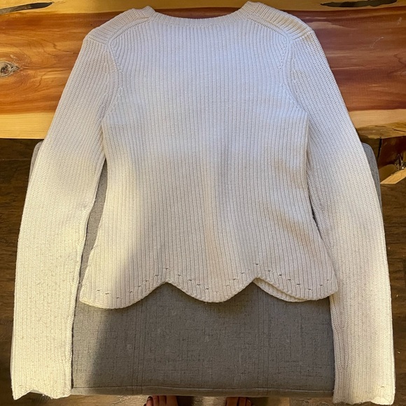 Ted Baker Finda Scalloped Edge Ribbed Jumper - Picture 13 of 14